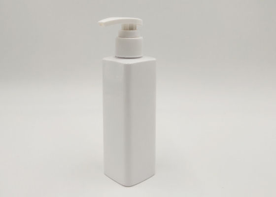 White Color Square Lotion Bottle With Lotion Pump